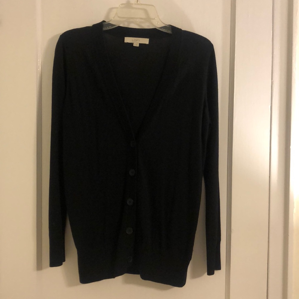 LOFT Black Cardigan